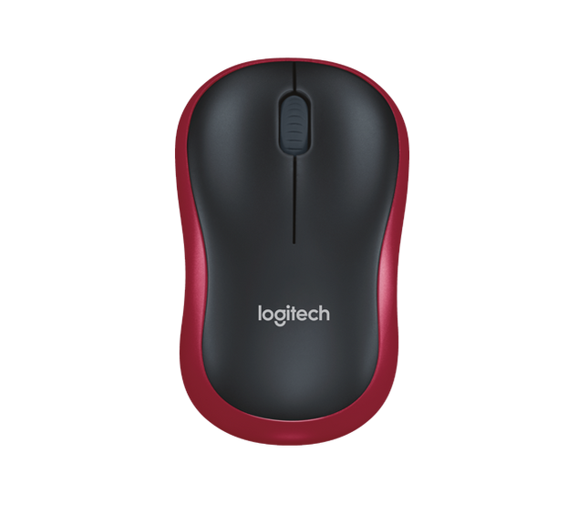 Logitech M185 Wireless Mouse - Red