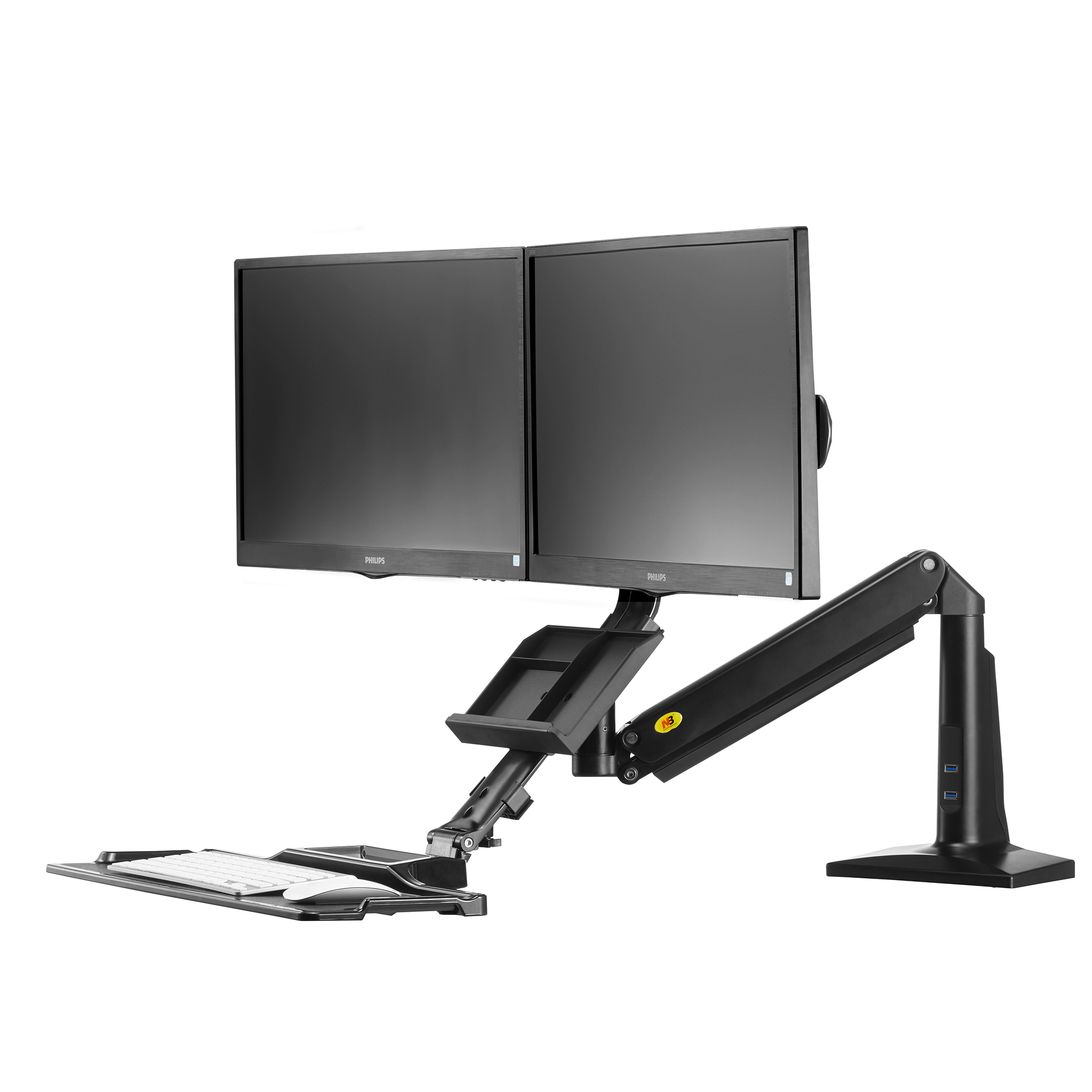 NB Sit Stand Dual Monitor FC24 – End to End