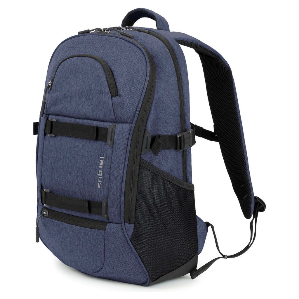 Targus Essential 15.4-16″ Laptop Backpack – Black/Grey – End to End