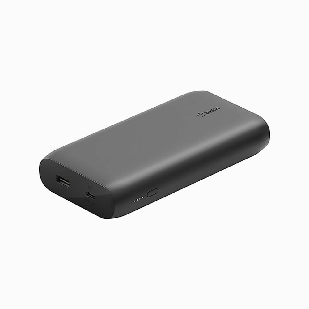 Belkin 20K Power Bank Usb-C 30W Pd, 1X12W Usb-A, 0.6M Usb-C Cable, Black –