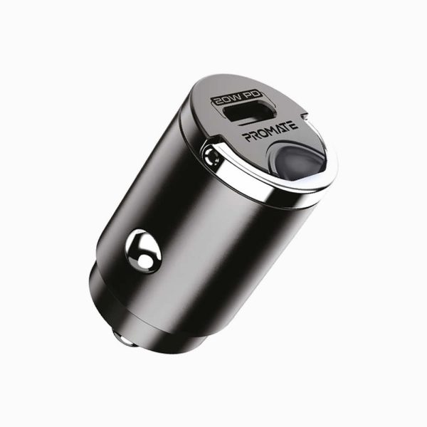 Promate Smallest Car Charger with 20W Power Delivery