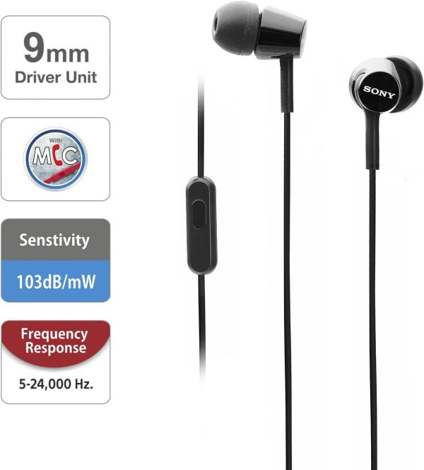 Sony In Ear Headphone Black - Image 4