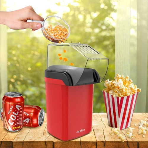 Decakila Hot Air Popcorn Popper, Pop Popcorn Maker, oil-free, low-fat