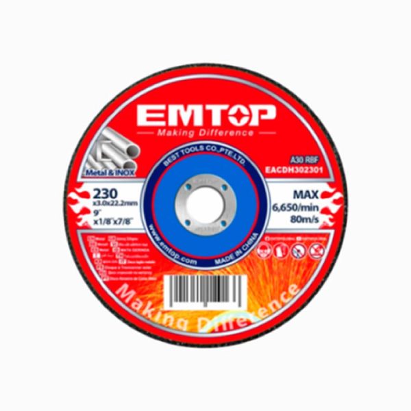 Emtop Abrasive Metal Cutting Disc 230mm