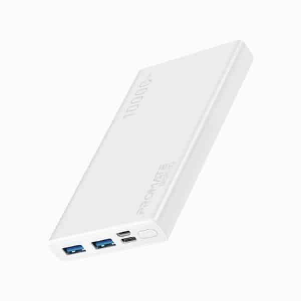 Promate Compact Power Bank With Dual Usb Output