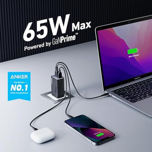 Anker 735 Charger (GaNPrime 65W) Black - Image 3