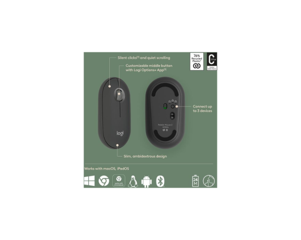 LOGITECH Pebble Mouse 2 M350s - Image 5