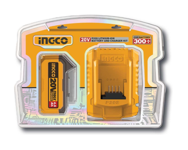 INGCO P20S LITHIUM-ION BATTERY AND CHARGER KIT - Image 4